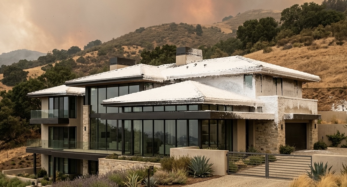 How Class A Foam Application Works in an Automated Wildfire Defense System